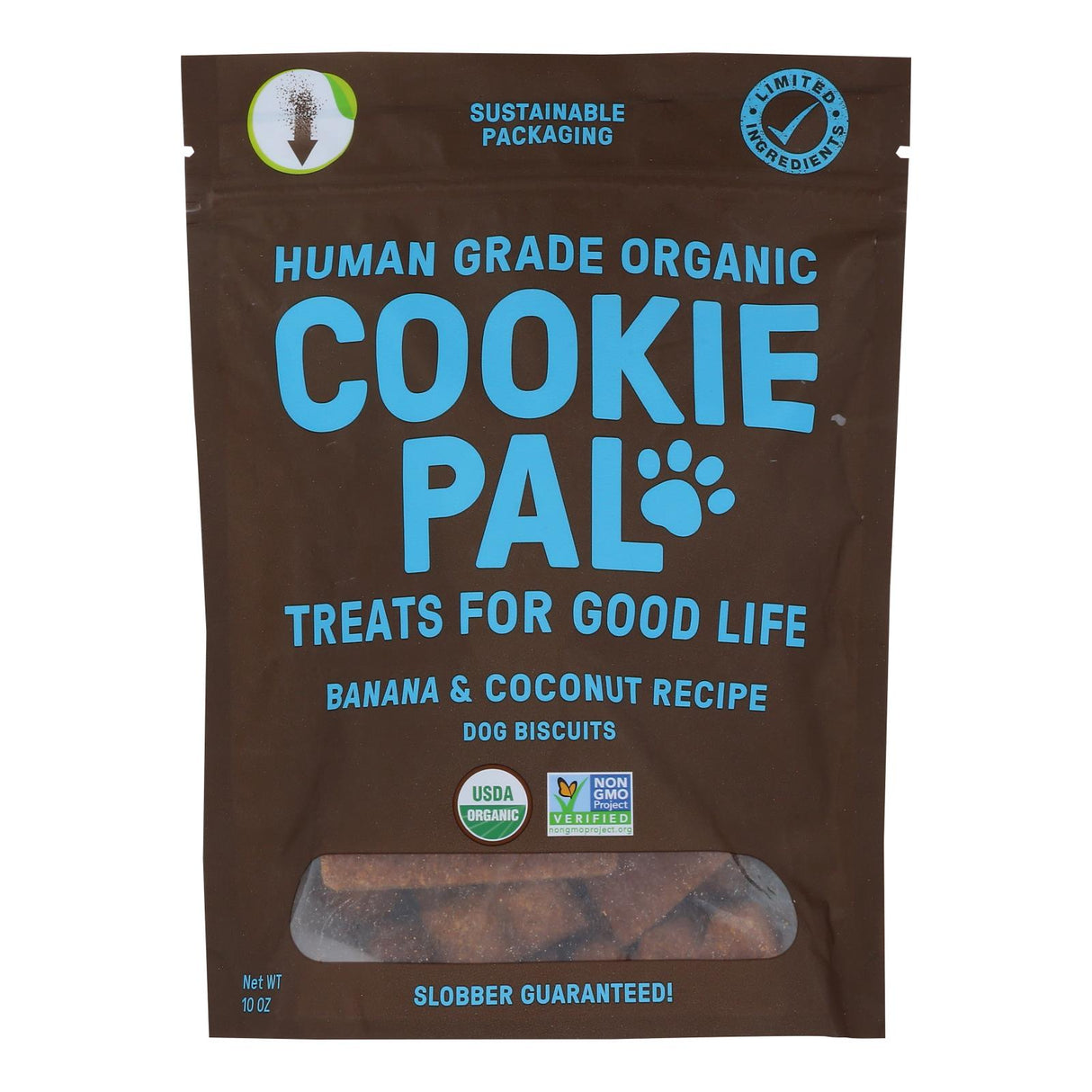 Cookie Pal Dog Treats Ban Coconut, 10oz (Pack of 4) - Cozy Farm