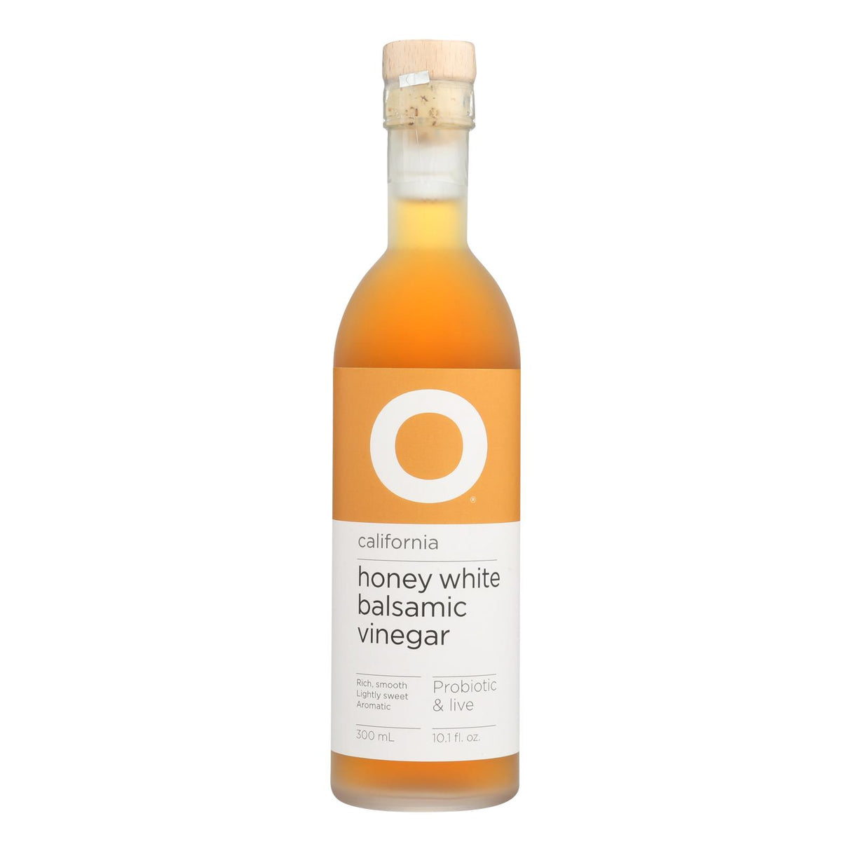 O-Olive Honey White Balsamic Vinegar, 10.1 Fl Oz Pack of 6 - Cozy Farm