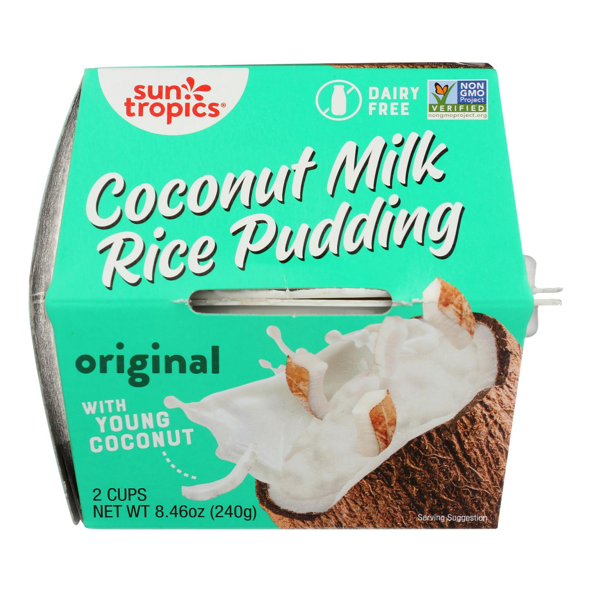 Sun Tropics Ready-to-Eat Coconut Rice Pudding (Pack of 6 - 8.46 Oz. Each) - Cozy Farm