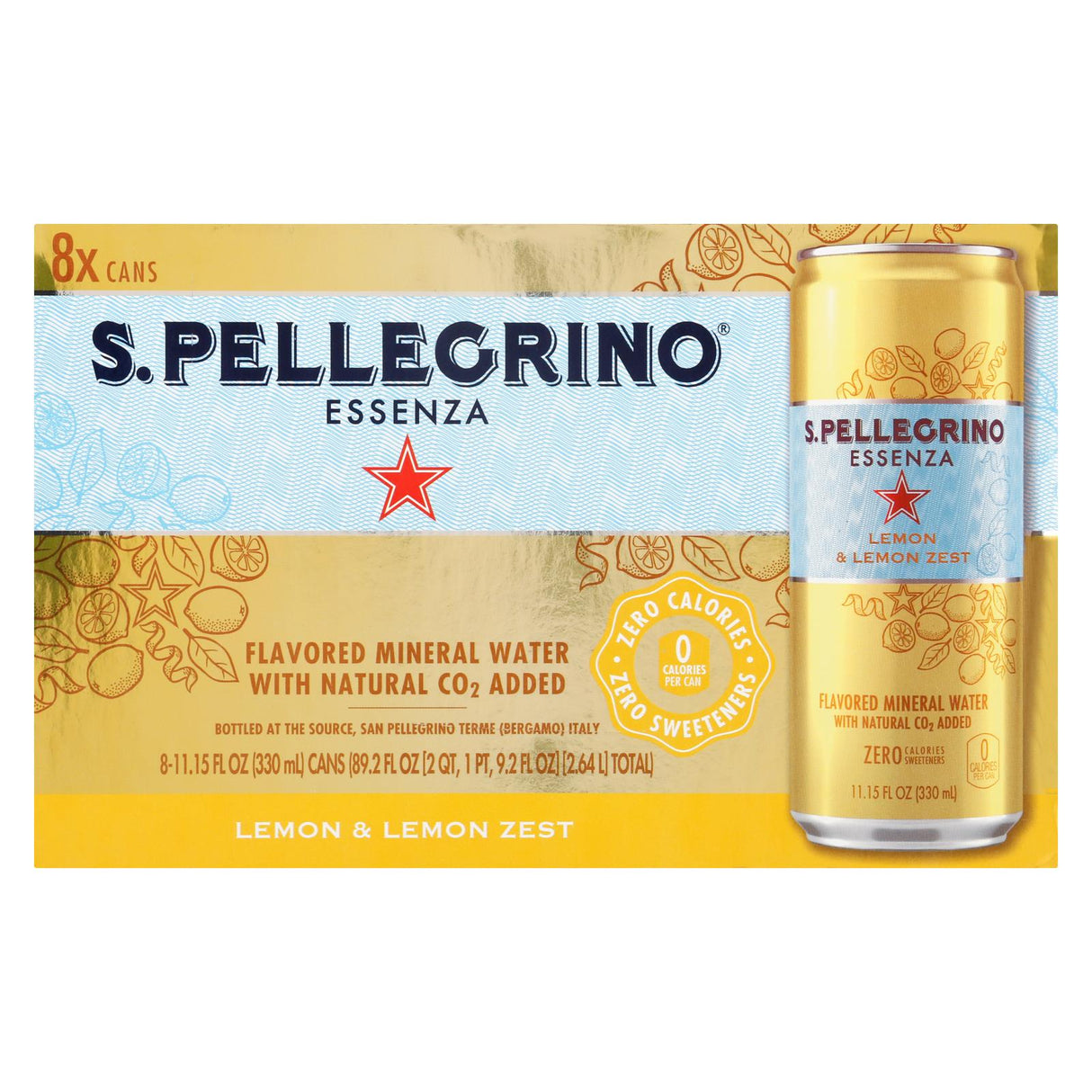 S.Pellegrino Flavored Mineral Water, 3-Pack (11.15 oz each) - Cozy Farm