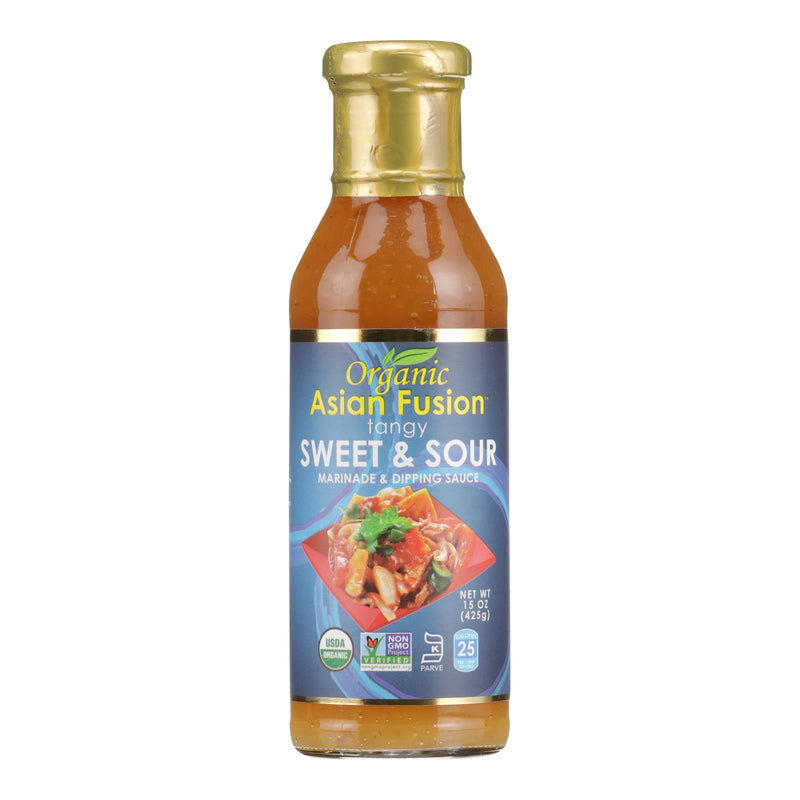 Sweet n Sour Asian Fusion Sauce - Pack of 6, 15 Fl Oz - Cozy Farm 