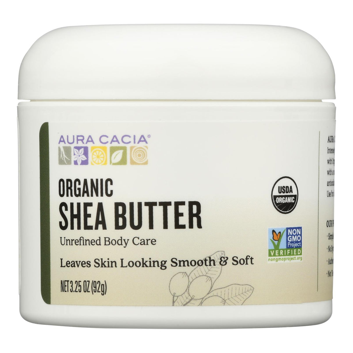 Aura Cacia Unrefined Shea Body Butter - 3.25 Fl Oz - Cozy Farm