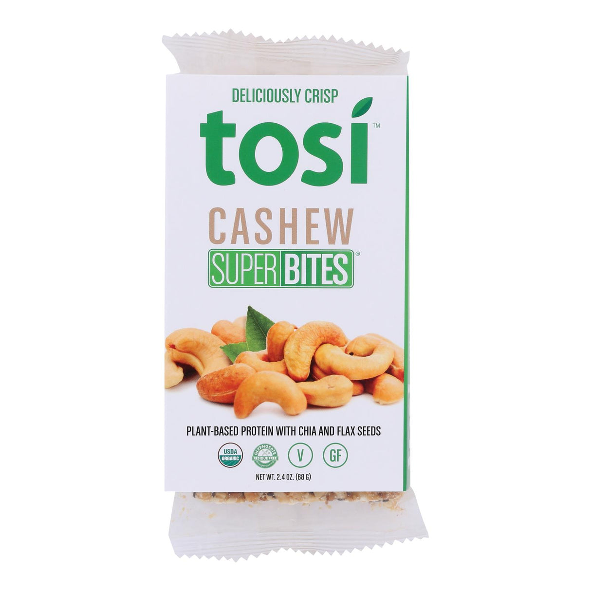 Tosi Superbites Cashew, 2.4 Oz (Pack of 12) - Cozy Farm