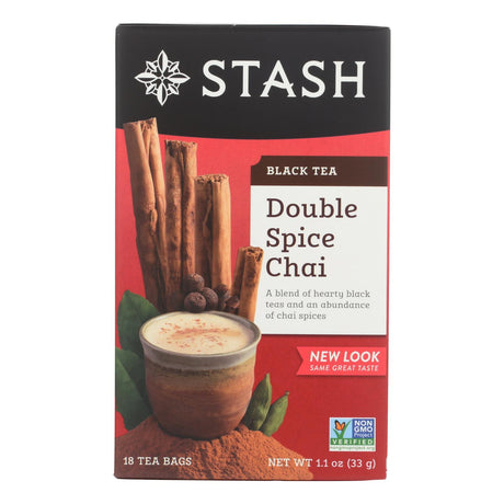 Stash Tea Black Double Spice Chai, 6 Pack of 18 Tea Bags - Cozy Farm 