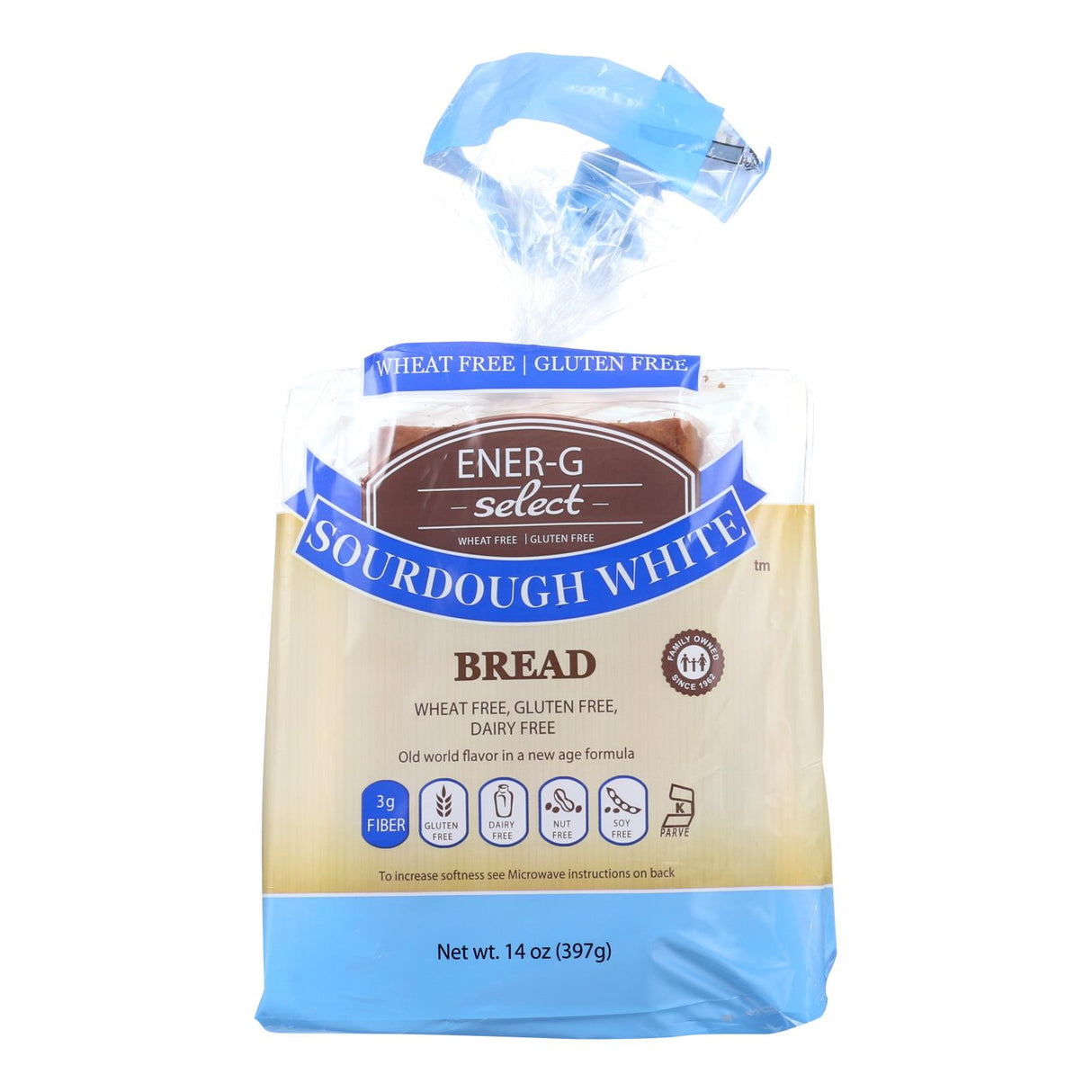 Ener-G Foods Select Sourdough White Bread, 14 Ounce, Pack of 6 - Cozy Farm