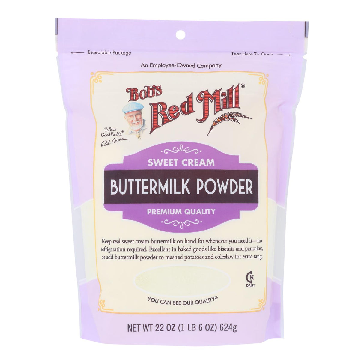 Bob's Red Mill Buttermilk Milk Powder (4 Pack, 22 oz Each) - Cozy Farm