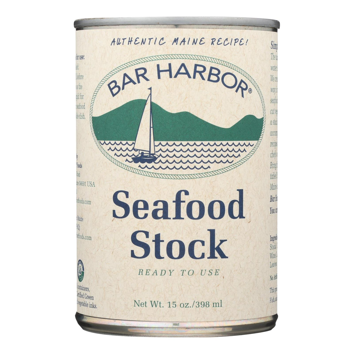 Bar Harbor All Natural Seafood Stock (Pack of 6) 15 Oz. - Cozy Farm