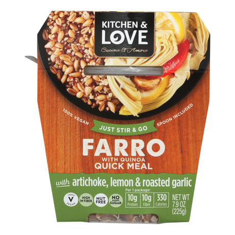 Cucina And Amore Farro Artichoke Lemon Garlic - 7.9 Oz (Pack of 6) - Cozy Farm 