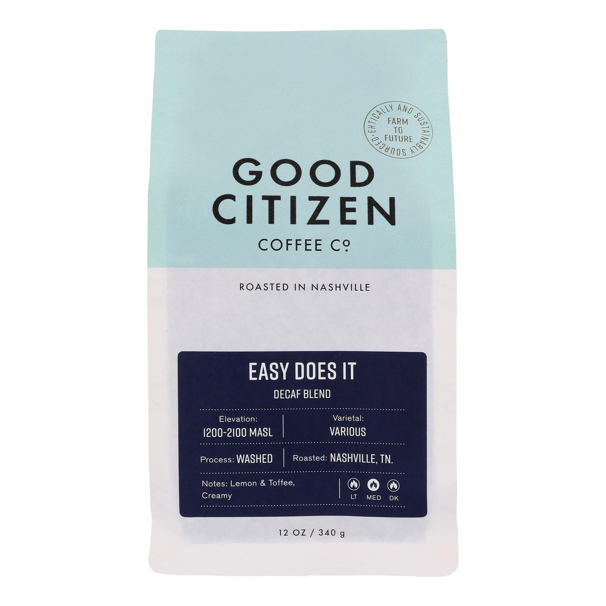 Good Citizen Coffee Co. - Medium Roasted Decaf Blend - Pack 6 (12 Oz) - Cozy Farm