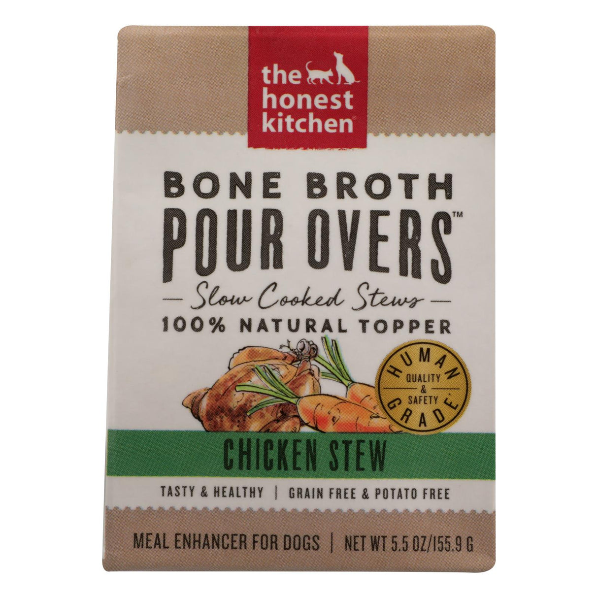 The Honest Kitchen - Dog Fd Por Ovr Ckn Stew - Case Of 12 - 5.5 Oz - Cozy Farm