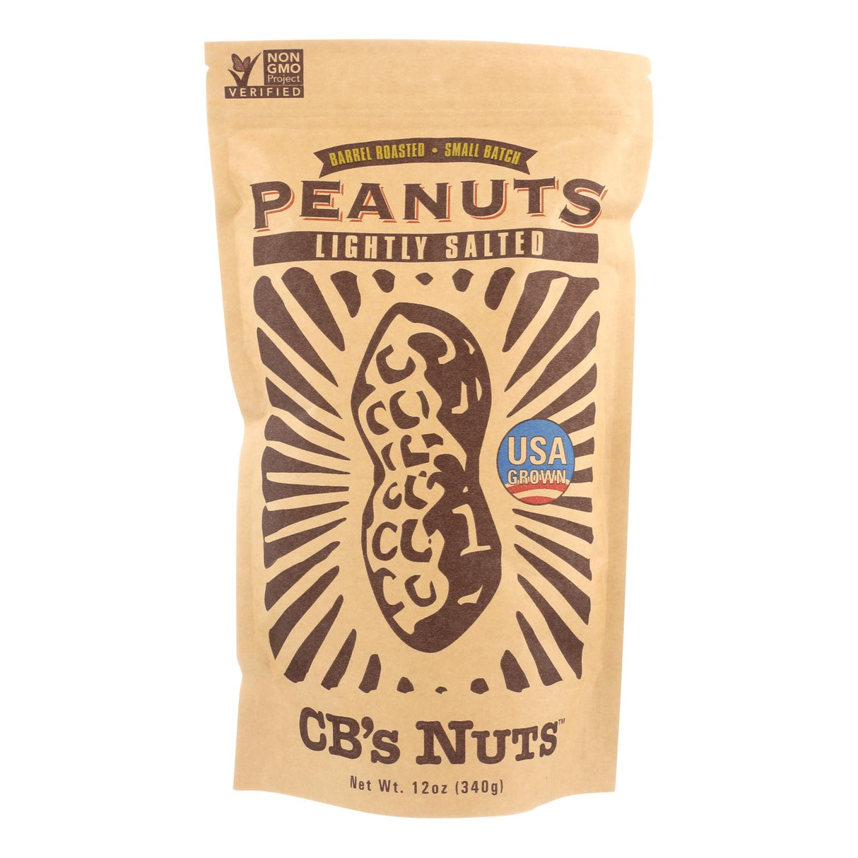 Cb's Nuts Jumbo Low Sodium In-Shell Peanuts, 12 Oz (Pack of 12) - Cozy Farm