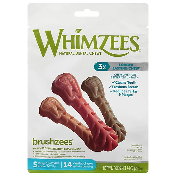 Whimzees Dental Chew Small (Pack of 4) 7.4 Oz - Cozy Farm