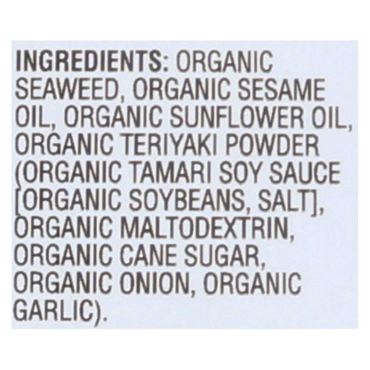 Gimme Organic Roasted Teriyaki, 0.35 Oz, Case of 12 - Cozy Farm