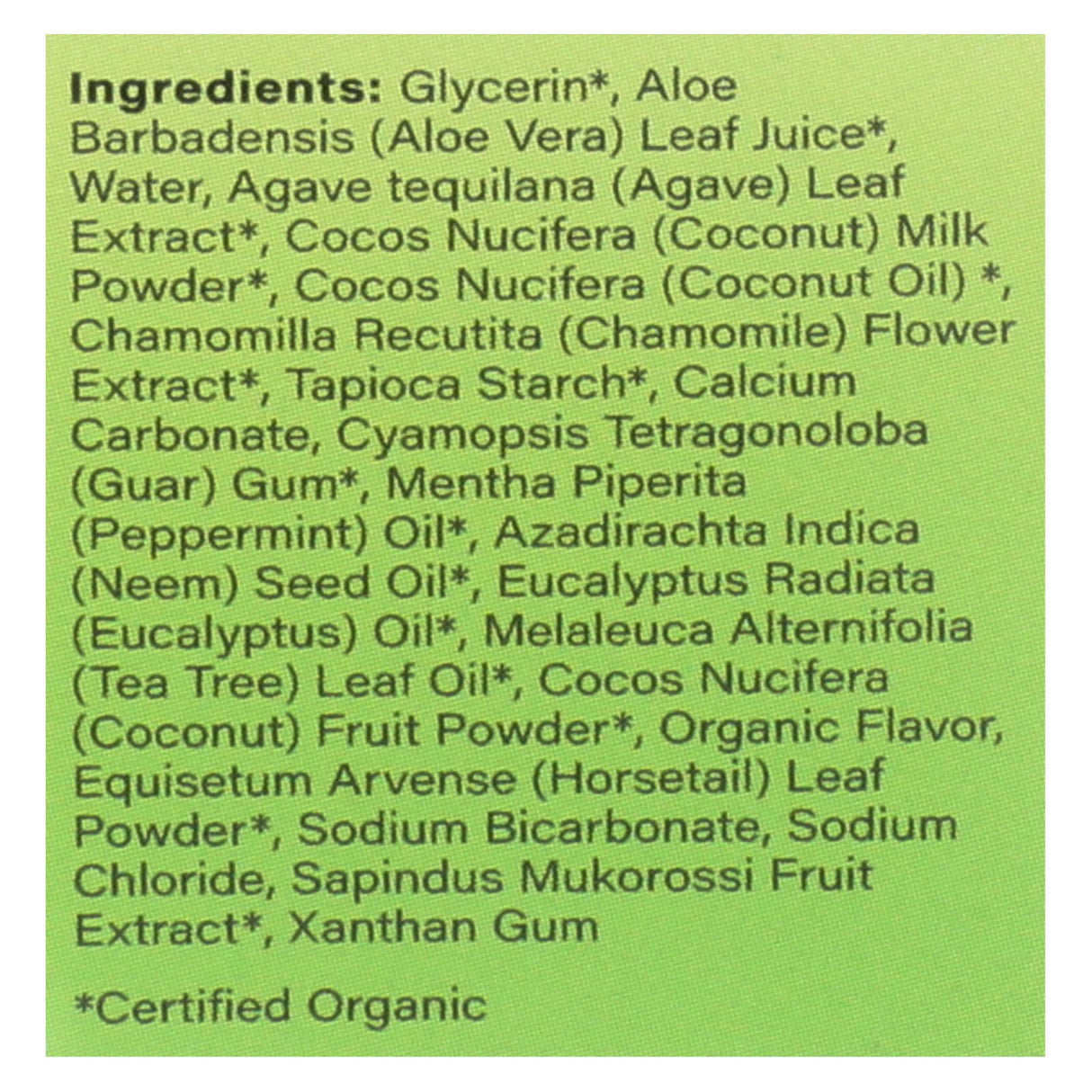 Radius Whitening Mint Aloe Neem Toothpaste, 3 Oz. - Cozy Farm