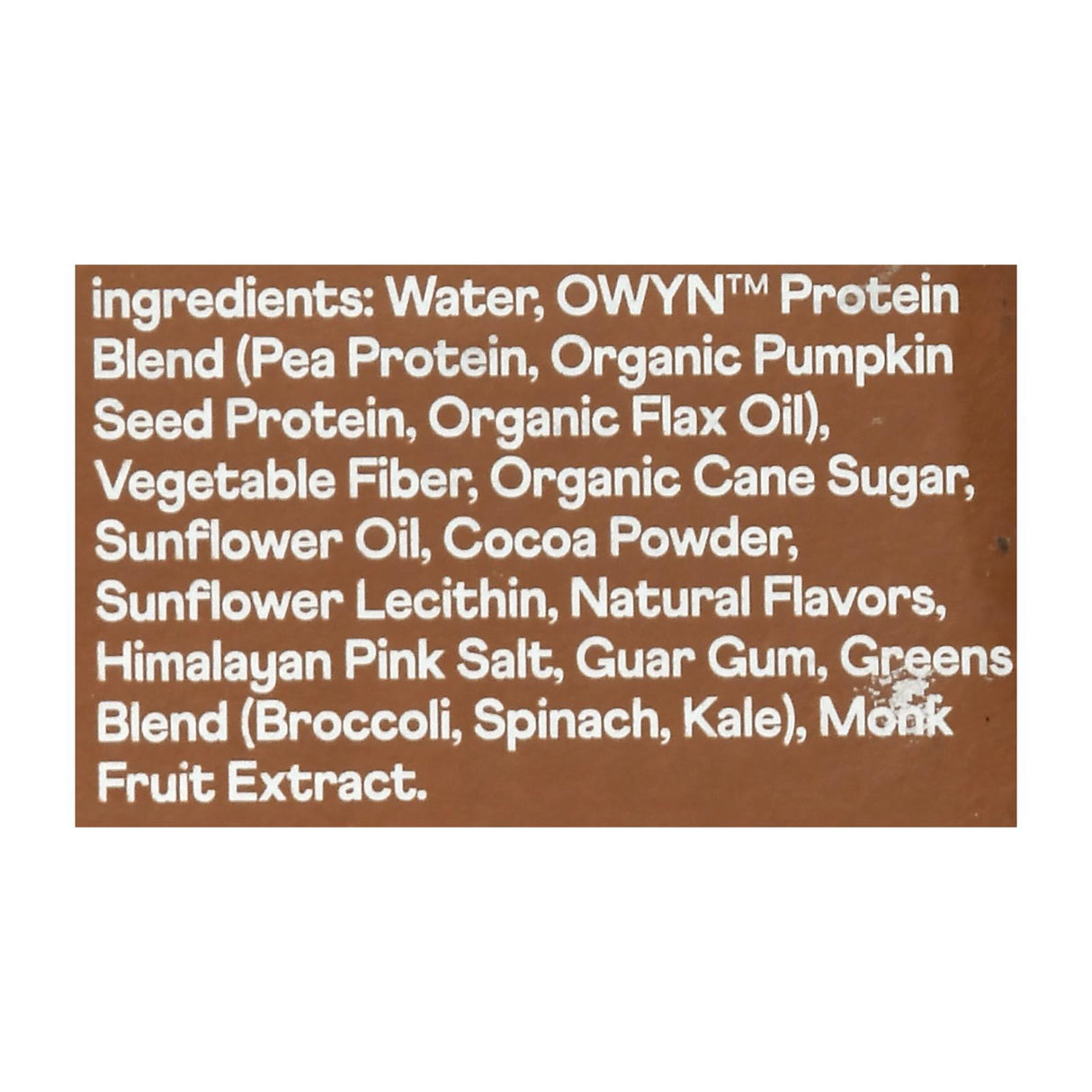 Only What You Need Protein Shake - Plant Based Dark Chocolate - 11.14oz - Case of 12 - Cozy Farm