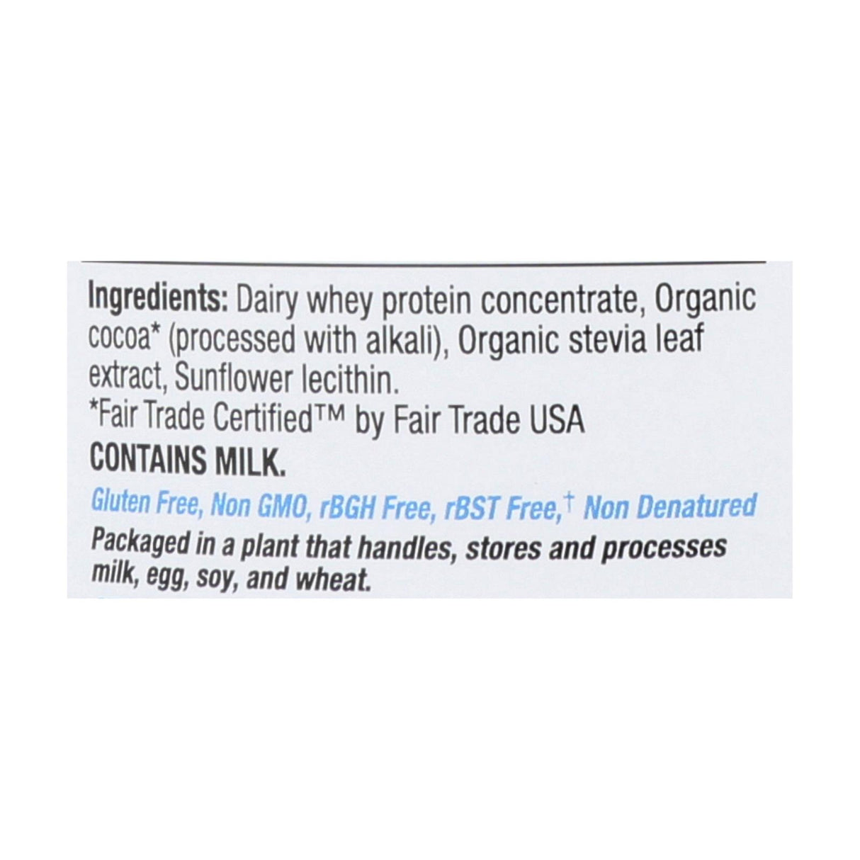 Tera's Whey Protein - 24 Oz. RBGH-Free, Fair Trade Dark Chocolate - Cozy Farm
