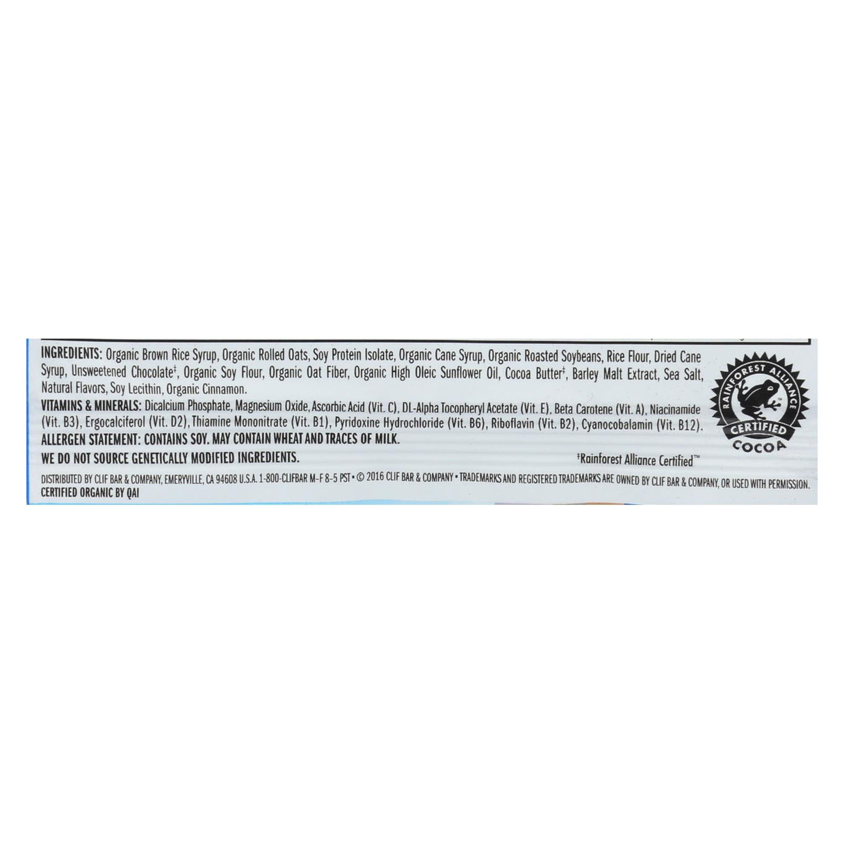 Clif Bar - Organic Chocolate Chip - 2.4 Oz - Cozy Farm