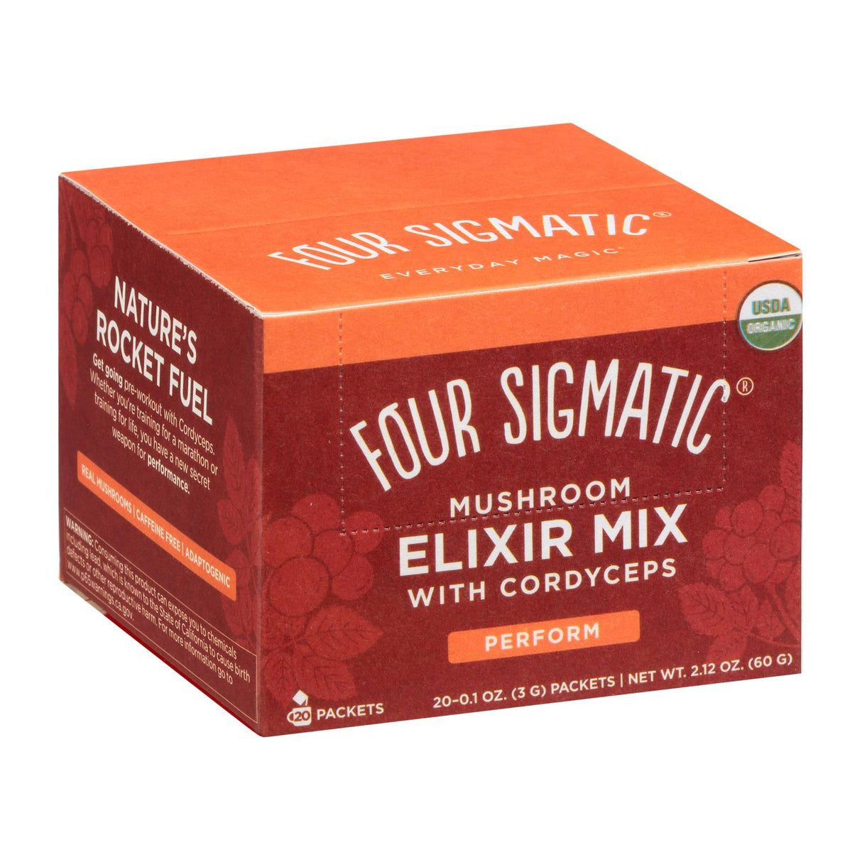 Four Sigmatic Organic Cordyceps Mushroom Elixir - 20 Count - Cozy Farm