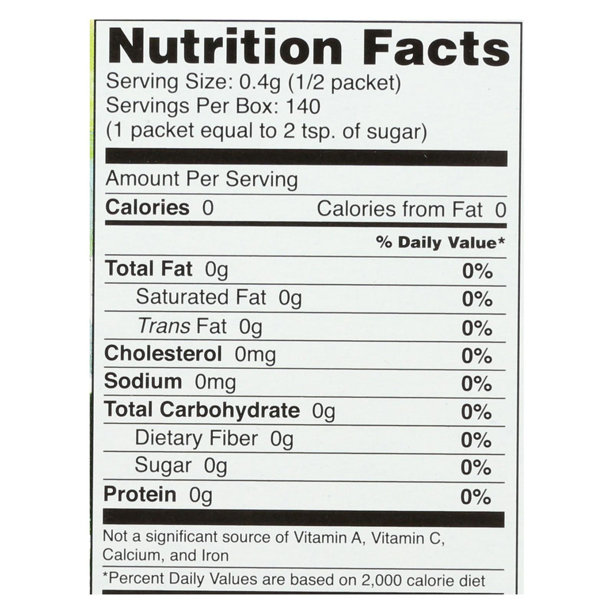 Sweet Leaf Organic Stevia Sweetener, 70 Pack - Cozy Farm