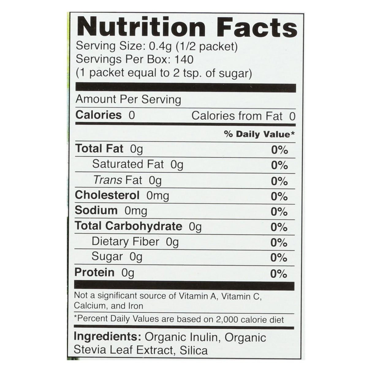 Sweet Leaf Organic Stevia Sweetener, 70 Pack - Cozy Farm