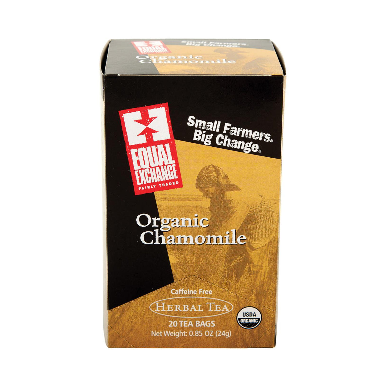 Equal Exchange Organic Chamomile Tea | 20-Bag Packs (Pack of 6) - Cozy Farm