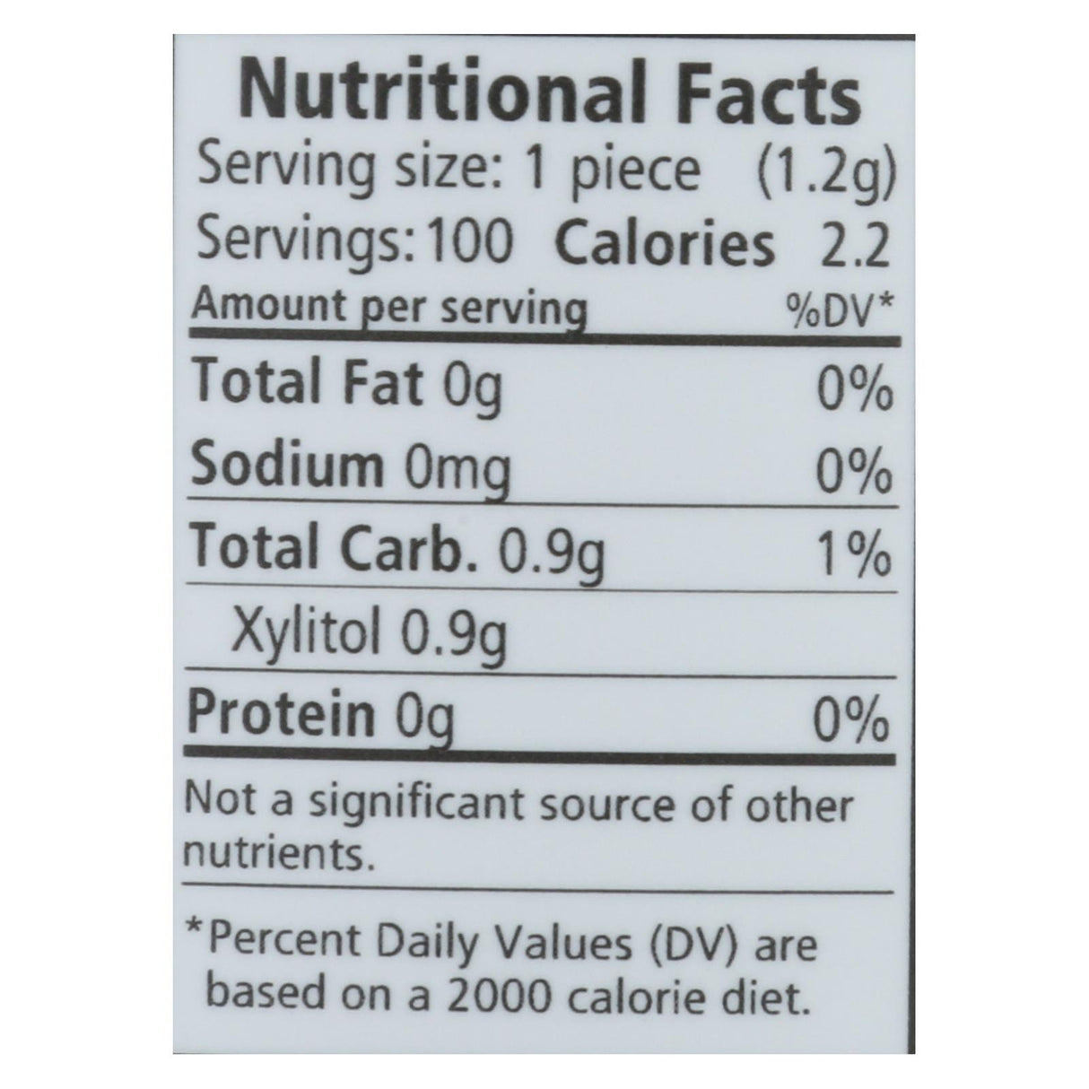 Spry Xylitol Spearmint Chewing Gum, 100 Piece - Cozy Farm