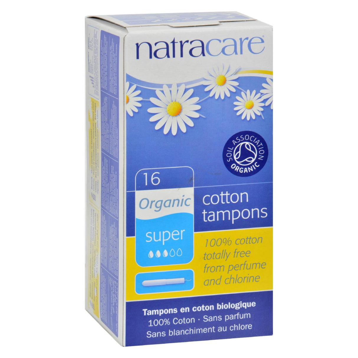 Natracare Organic Cotton Super Tampons w/Applicator (16 Count) - Cozy Farm