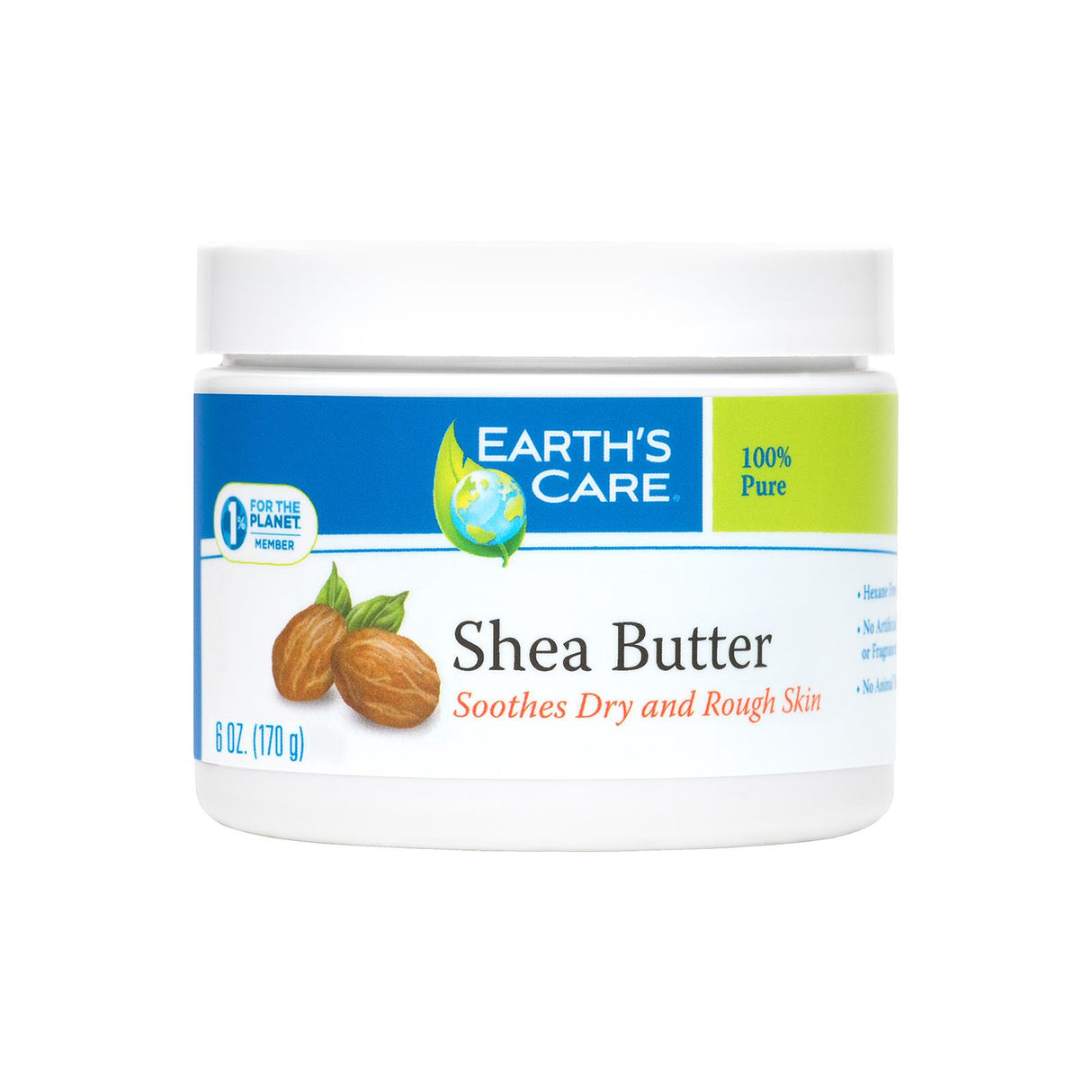 Earth's Care 100% Pure Natural Shea Butter - 6 Oz - Cozy Farm