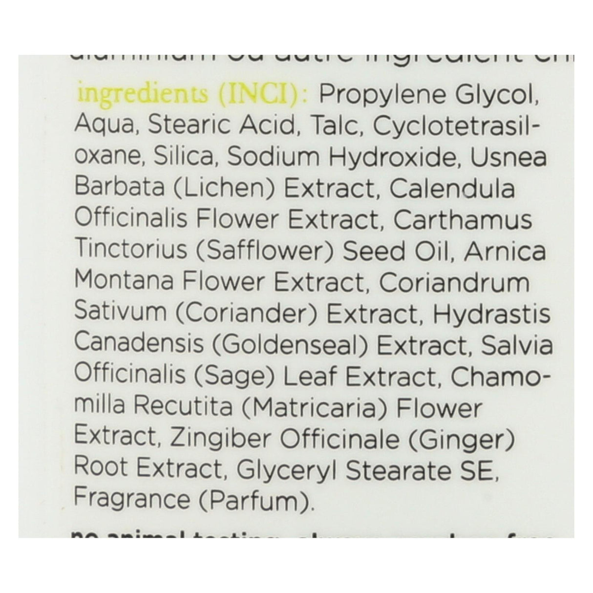 Earth Science Liken Plant Natural Deodorant - Herbal Parfume, 2.5 Oz - Cozy Farm