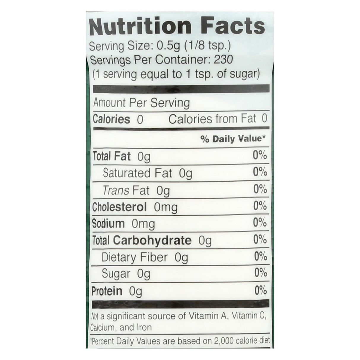 Sweet Leaf Stevia Sweetener - All-Natural, Zero-Calorie Sweetness in a Convenient 4 Oz. Pack - Cozy Farm