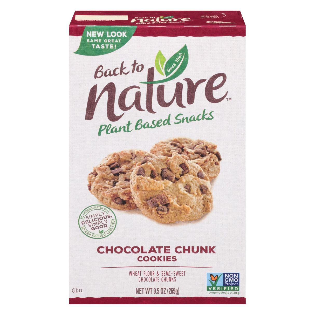 Back to Nature Chocolate Chunk Cookies, 6 count x 9.5 oz - Cozy Farm