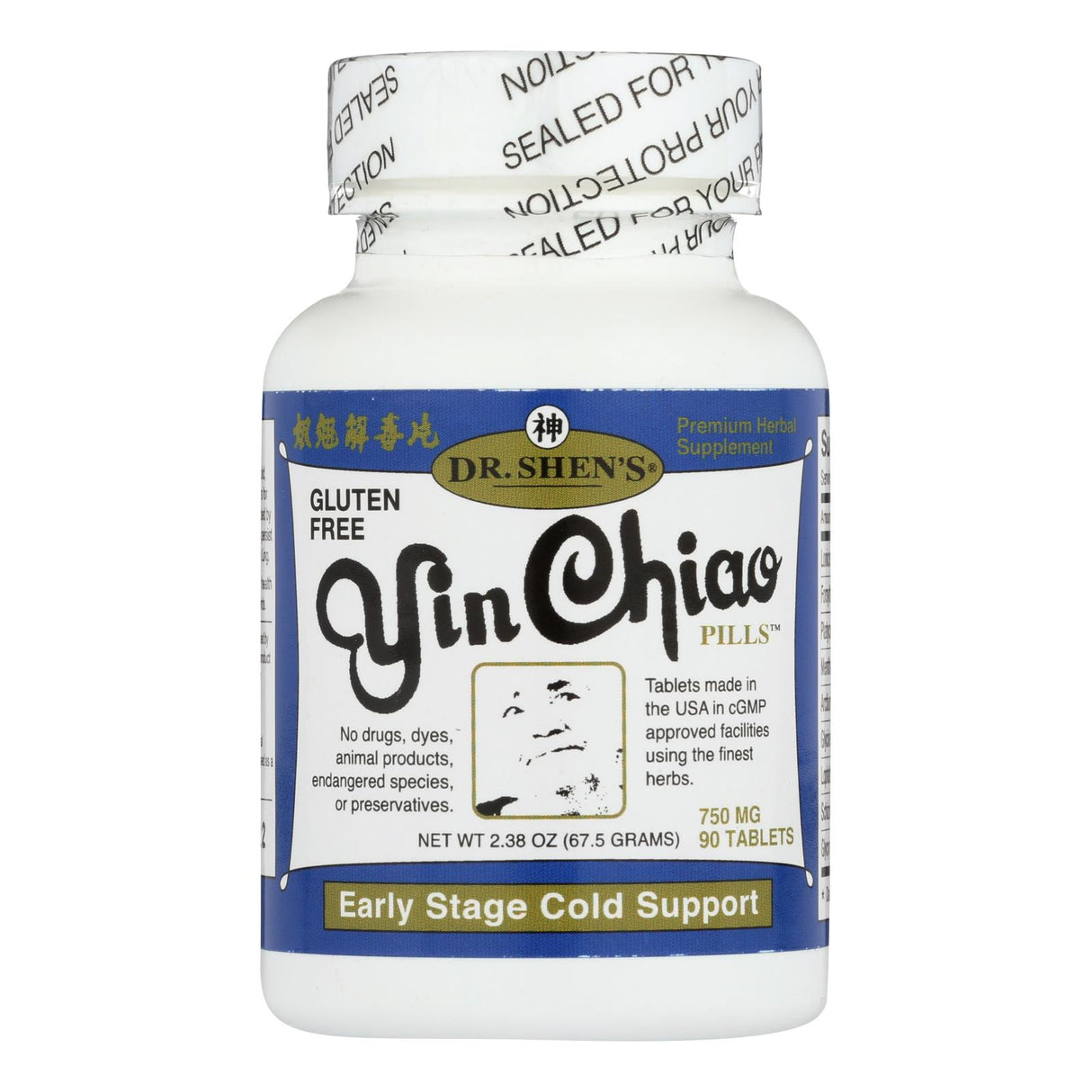 Dr. Shen's Colds & Flu Yin Chiao, 90 Tablets (750mg Each) - Cozy Farm