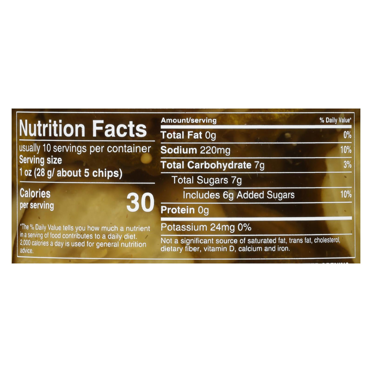 Mt. Olive Organic Bread and Butter Pickle Chips, 16 Fl Oz (Case of 6) - Cozy Farm