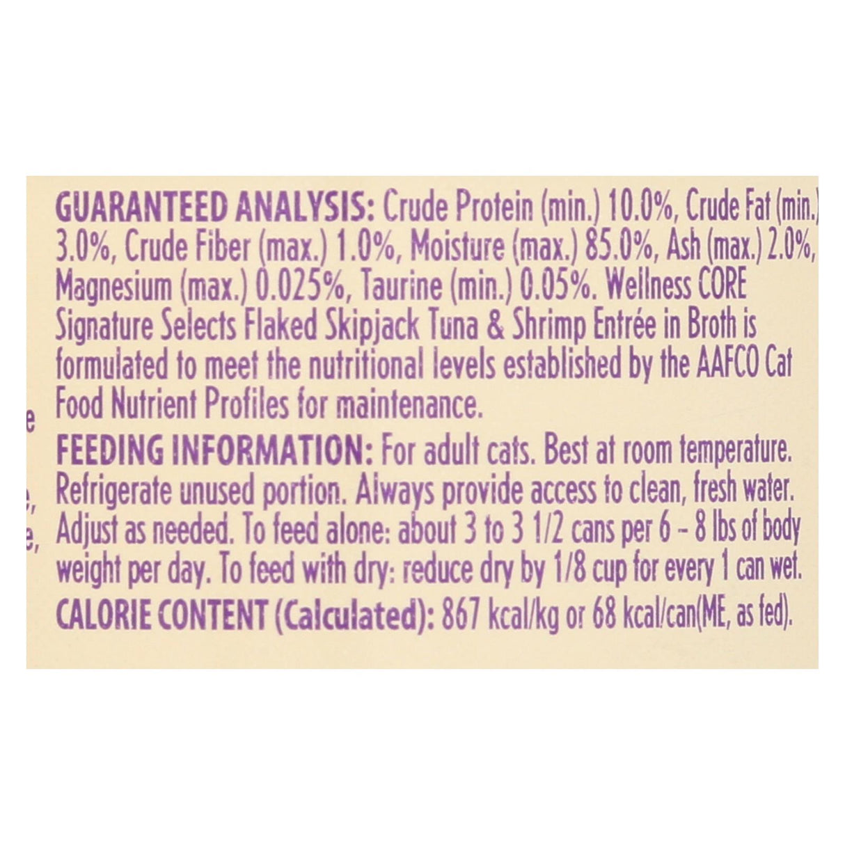 Wellness Pet Products Cat - Can - Tuna - Shrimp - Signature Selects - Case Of 12 - 2.8 Oz - Cozy Farm