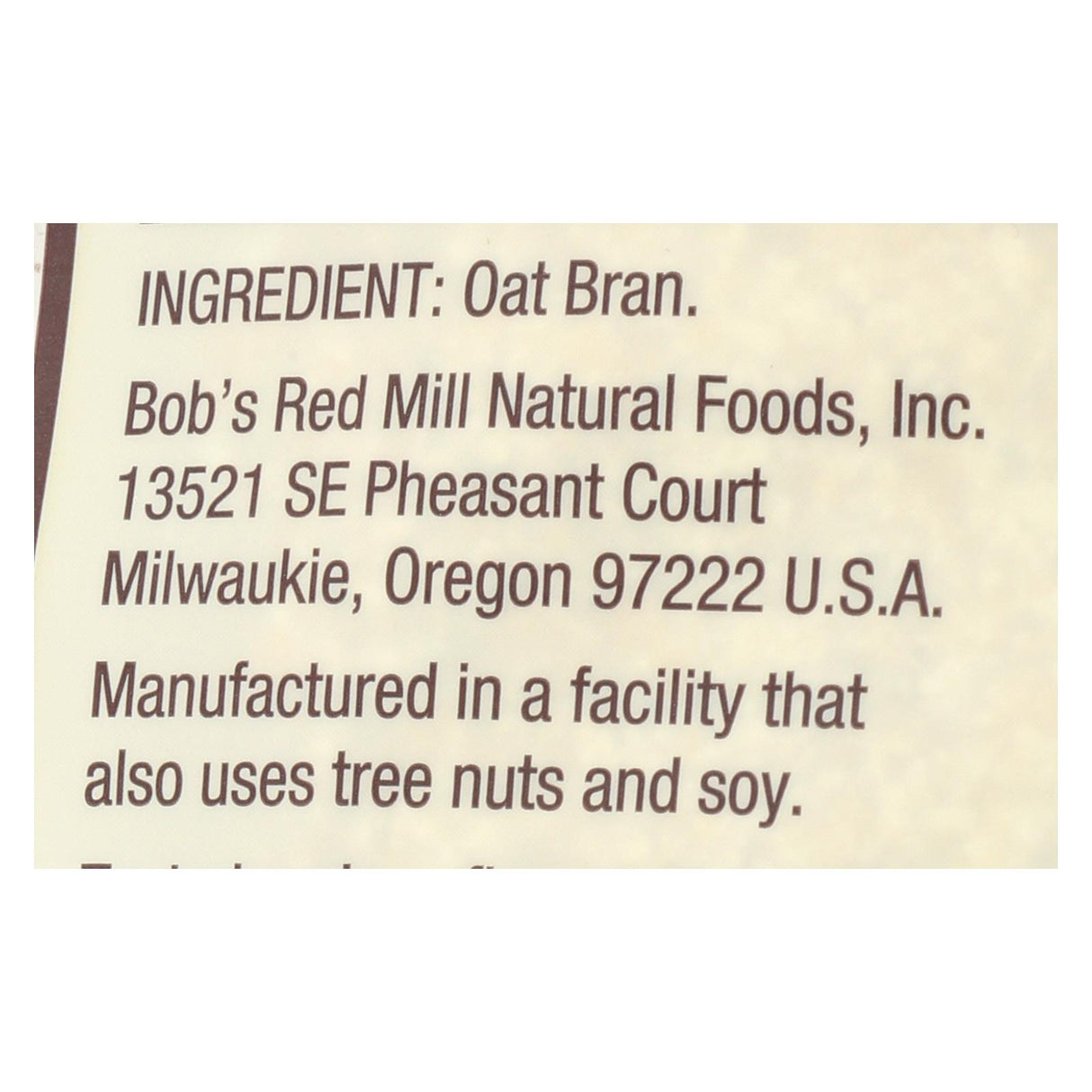 Bob's Red Mill Gluten-Free Oat Bran 4-Pack, 16 oz. (Bulk Pack) - Cozy Farm