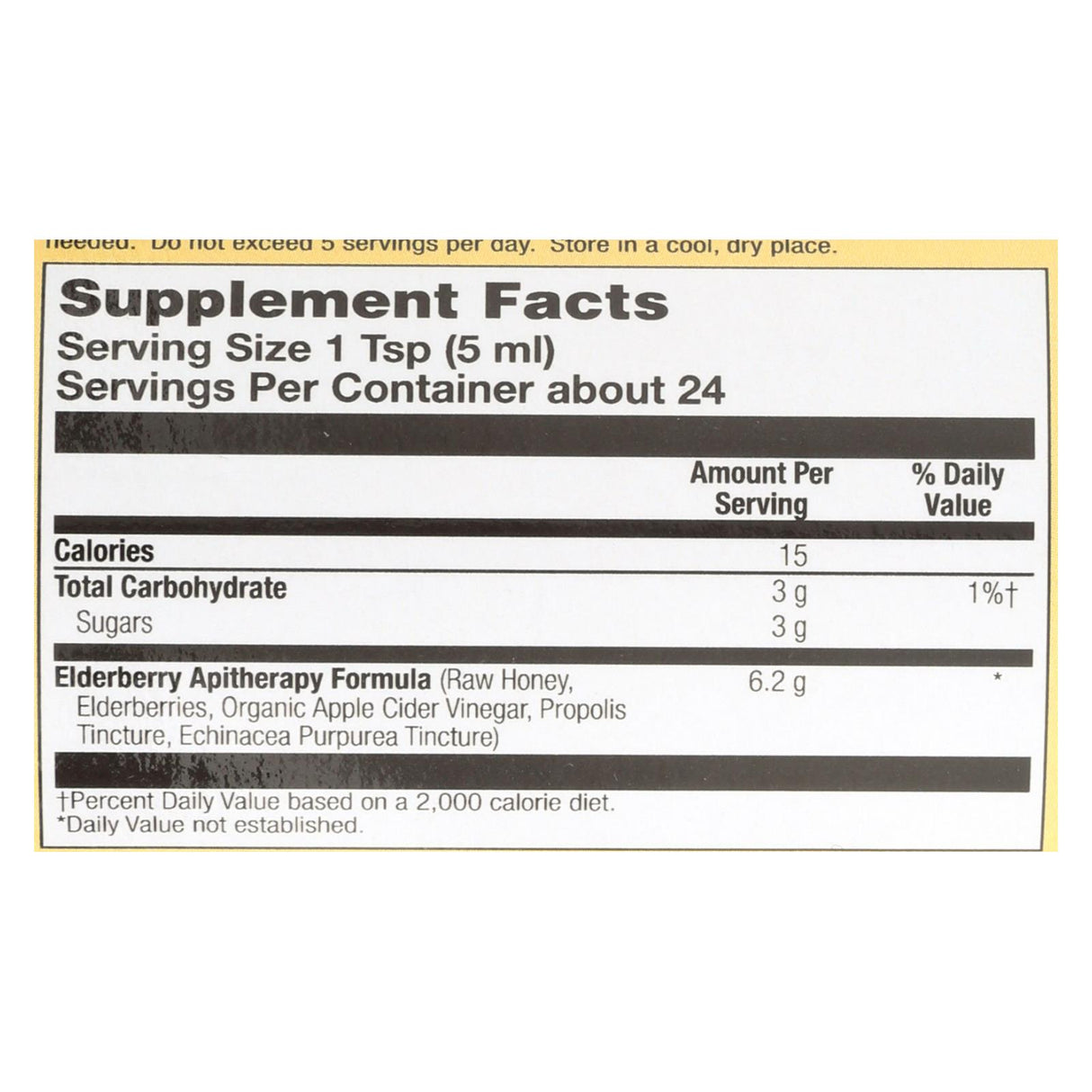 Honey Gardens Apiaries Elderberry Syrup - Cough Support with Raw Honey, Propolis & Elderberries - 4 Oz - Cozy Farm