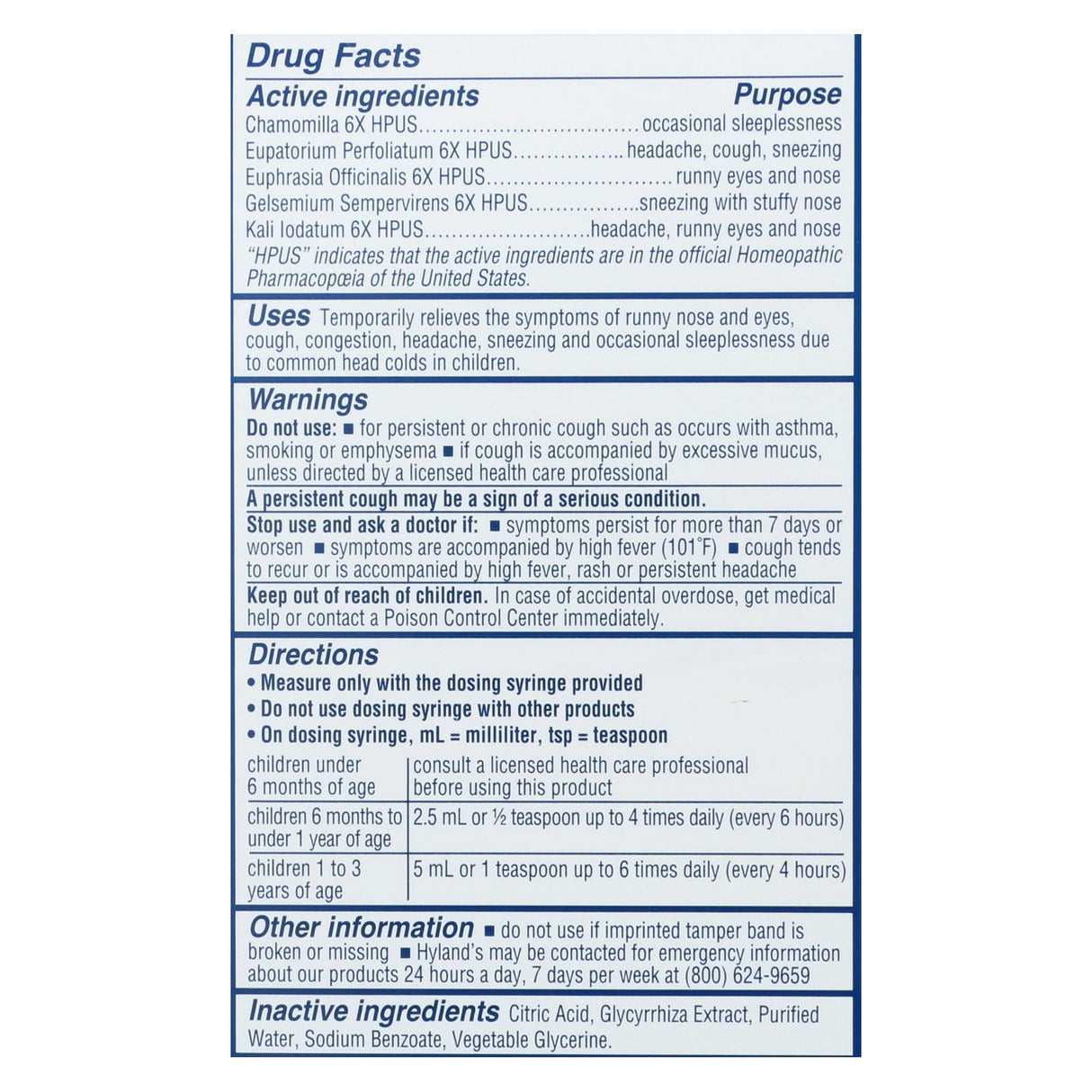 Hyland's Homeopathic Nighttime Cold Syrup for Babies, 4 Fl Oz - Cozy Farm