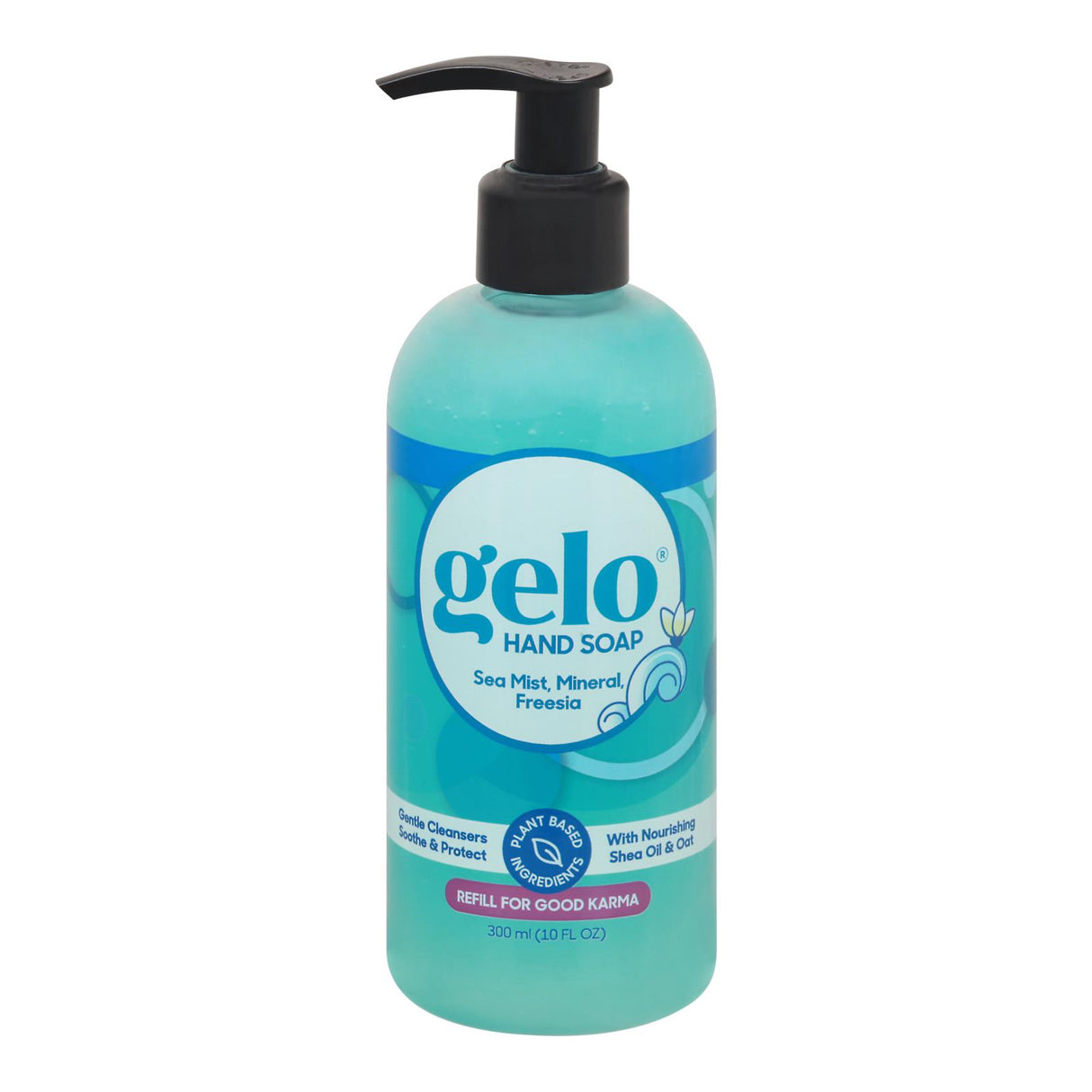 Gelo Gel Hand Soap Pump, Seamist Scent, 10 Fl Oz - Cozy Farm
