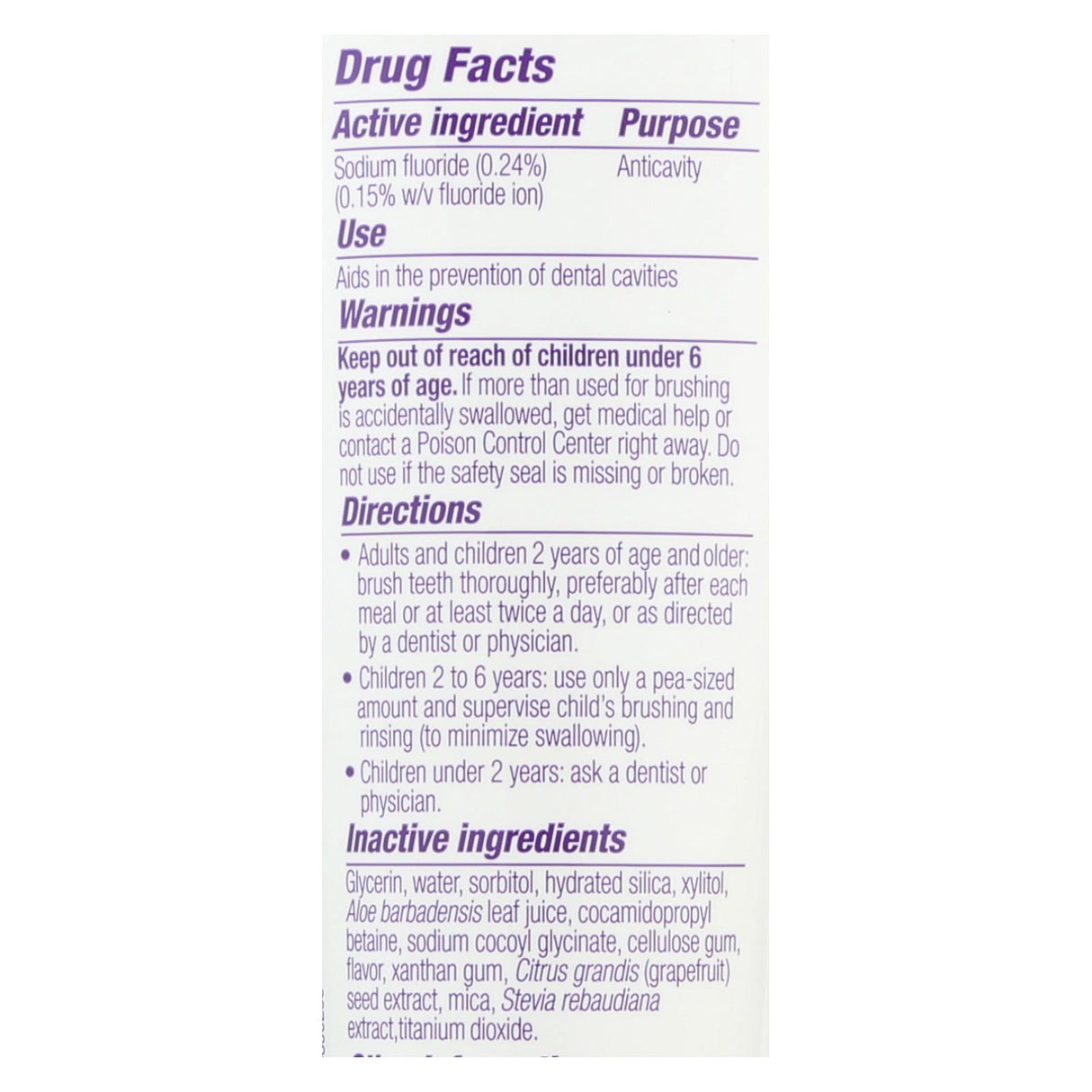 Natural Dentist Kids Cavity Zapper Groovy Grape Toothpaste - 5 oz - Cozy Farm