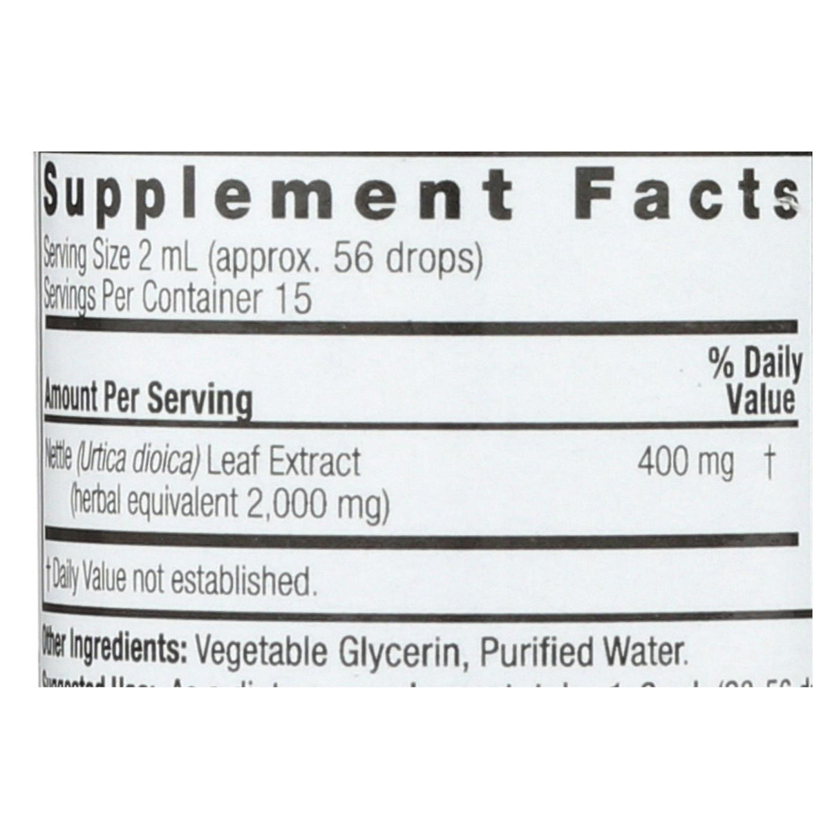 Nature's Answer Alcohol-Free Nettle Leaf Extract (1 Fl Oz) - Cozy Farm