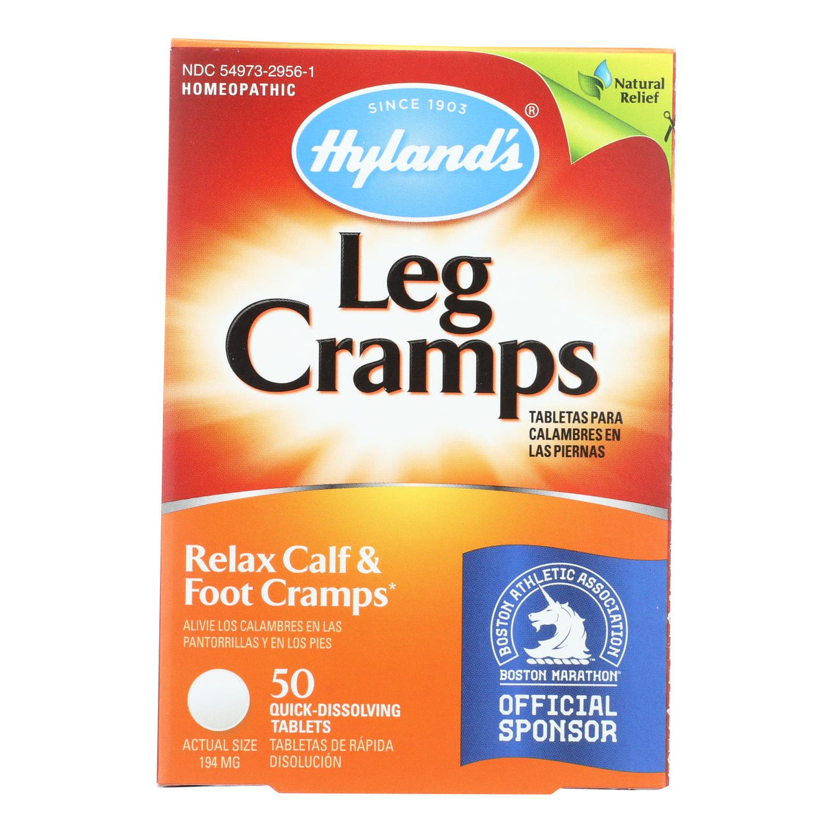 Hyland's Leg Cramps Support, 50 Quick-Dissolving Tablets for Fast Relief - Cozy Farm