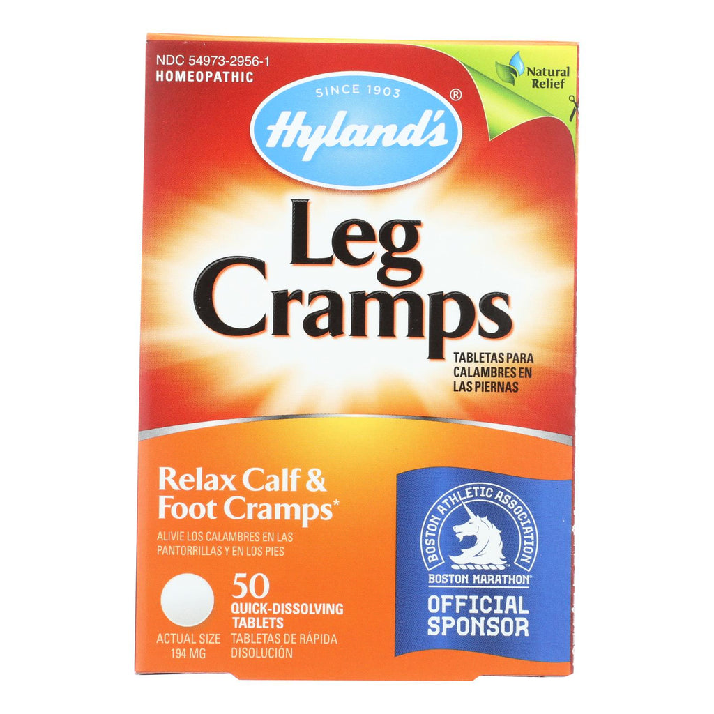 Hyland's Leg Cramps Support, 50 Quick-Dissolving Tablets for Fast Relief - Cozy Farm 