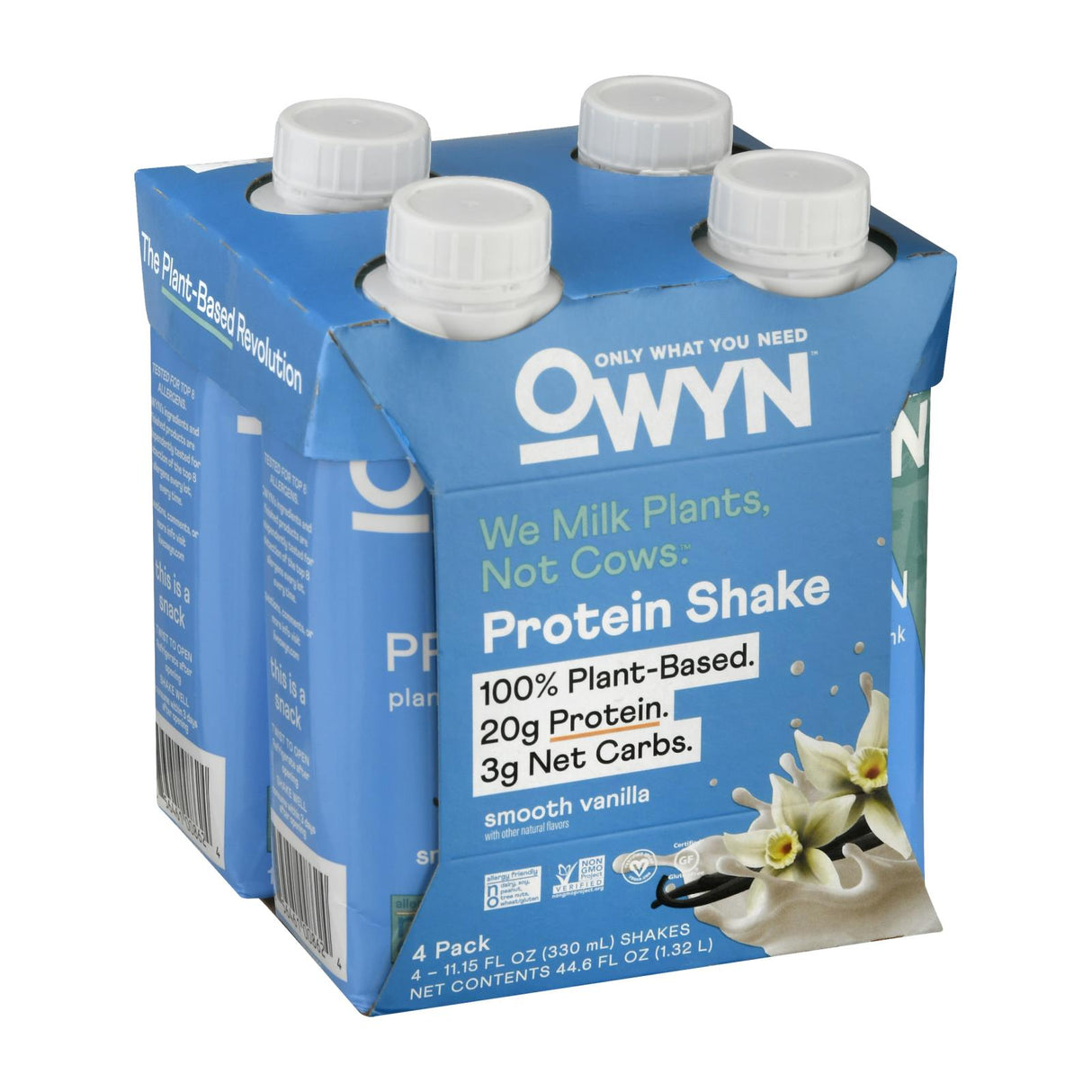 Only What You Need Plant-Based Smooth Vanilla Protein Shake - 3 (11.14 oz.) Case - Cozy Farm