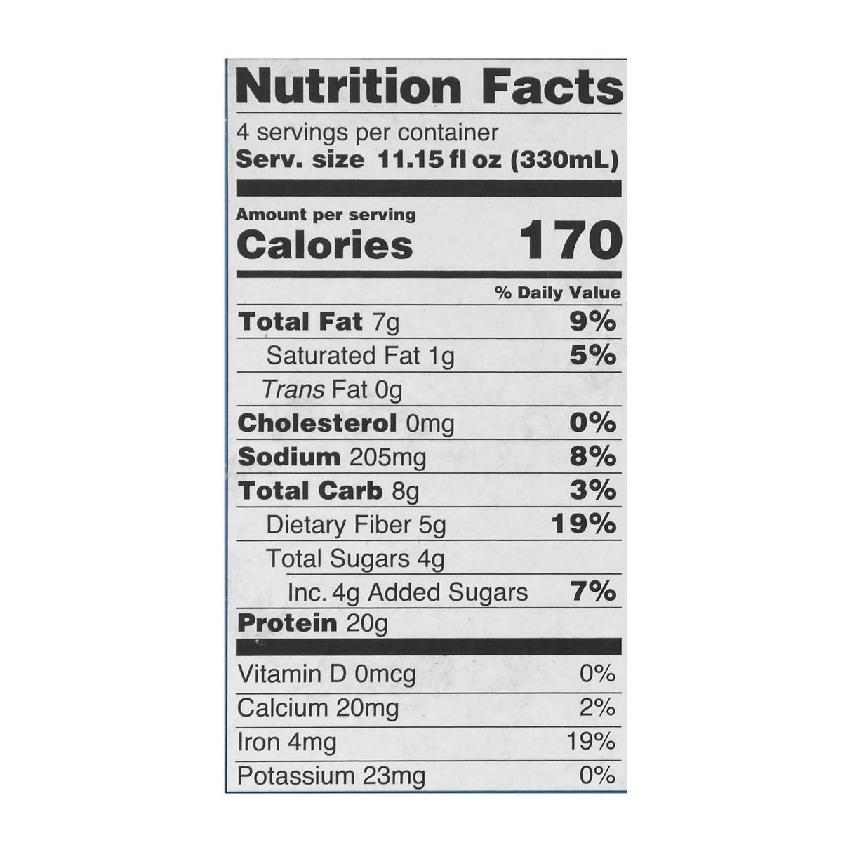 Only What You Need Plant-Based Smooth Vanilla Protein Shake - 3 (11.14 oz.) Case - Cozy Farm