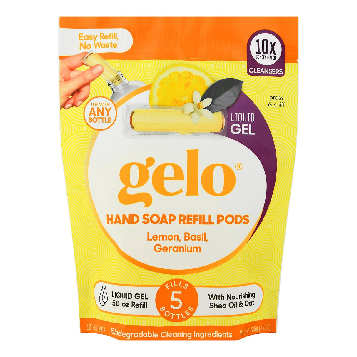 Gelo Hand Soap Refill Lemon Blossom - 1 Pack of 50 Oz - Cozy Farm