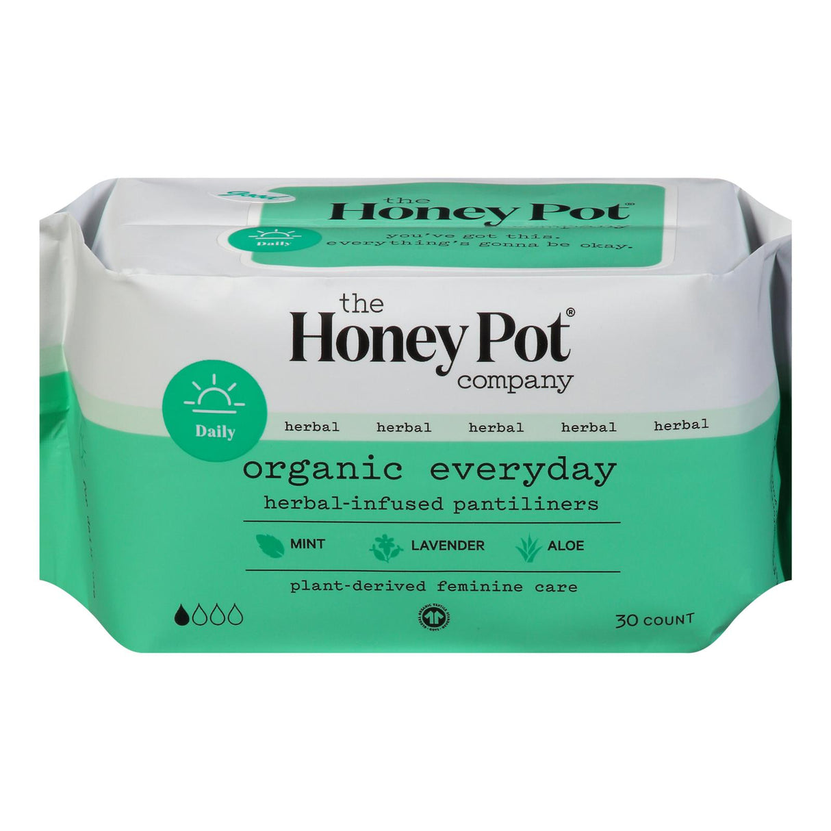 The Honey Pot Herbal Pantiliner - Pack of 30 - Cozy Farm