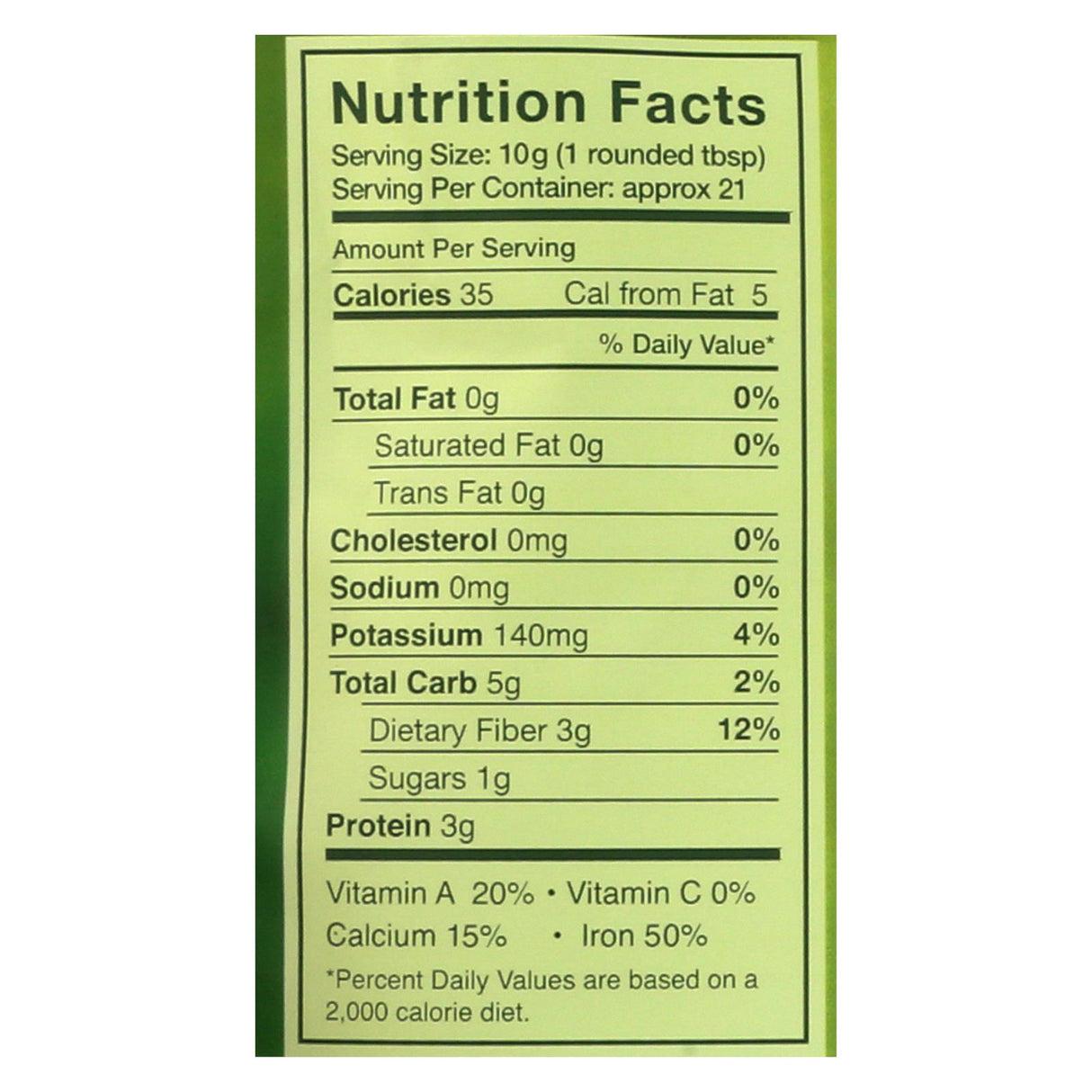 Kuli Kuli Pure Moringa Leaf Powder - 7.4 Oz. - Cozy Farm