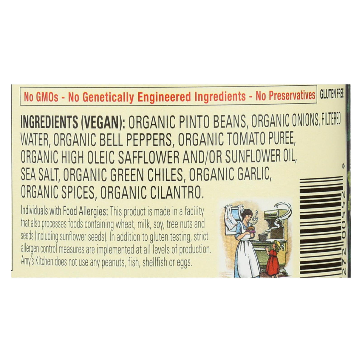Amy's Organic Refried Beans with Green Chiles, 15.4 Oz (Pack of 12) - Cozy Farm