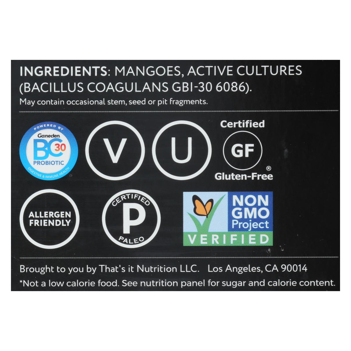 That's It - Probiotic Fruit Bar, Mango Flavor - 1.2 Oz - Case of 12 - Cozy Farm