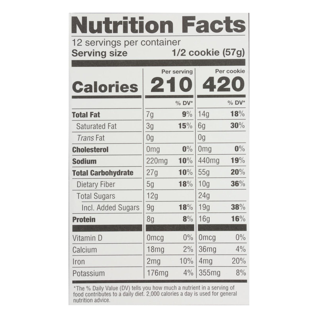 Lenny & Larry's The Complete Cookie, Double Chocolate, 4 Oz, Pack of 12 - Cozy Farm